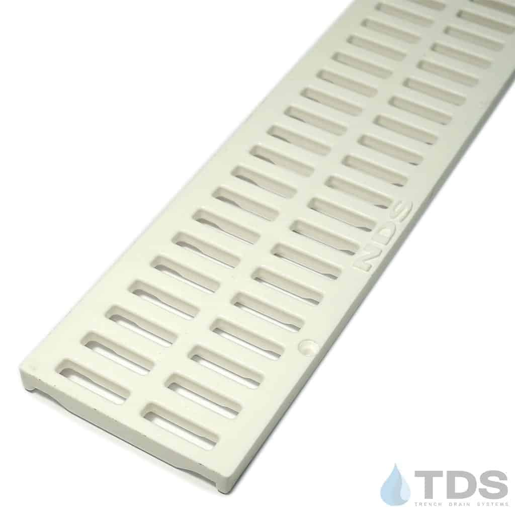NDS 540 Class B ADA Compliant Heel-Proof HDPE 3" x 36" Grate - WHITE