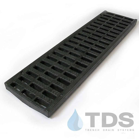 NDS 816 Class B ADA Compliant Light Traffic HDPE 5" x 20" Grate - BLACK