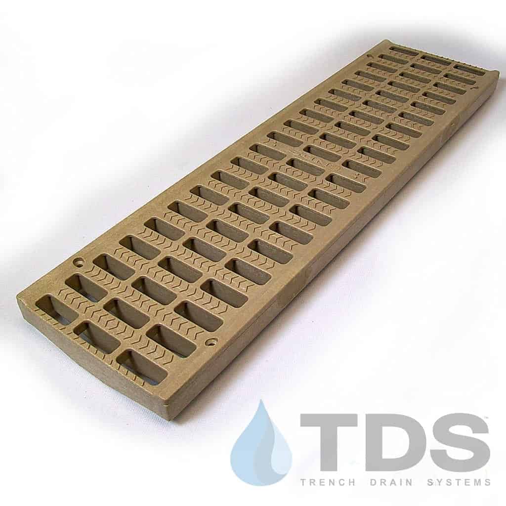 NDS 817 Class B ADA Compliant Light Traffic HDPE 5" x 20" Grate - SAND