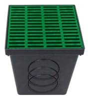 Polylock Catch Basin with Green Grate