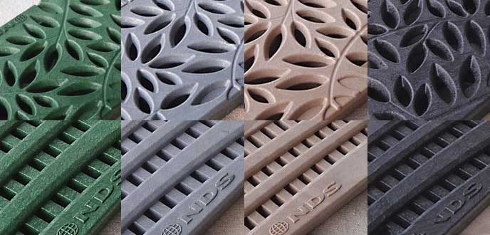 NDS Decorative Plastic Grating, Wave and Botanical