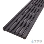 DG0675HD metal long slots grate black | TDS- Trench Drain Systems