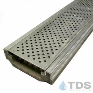 Polycast 500 stainless steel edging with 657 grate