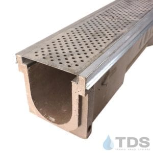 Polycast 600 galvanized steel edging with 646 grate