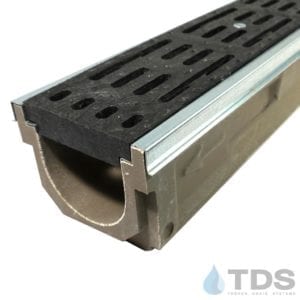 Polycast 600 galvanized steel edging with 675 grate