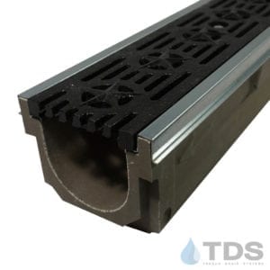 Polycast 600 galvanized steel edging with 692 grate