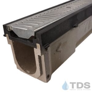Polycast 700 HPDE frame with 640R grate stone channel | TDS- Trench Drain Systems