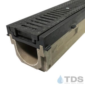 Polycast 700 HPDE frame with 670 grate stone channel | TDS- Trench Drain Systems
