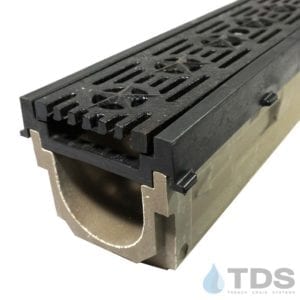 Polycast 700 HPDE frame with 692 grate stone channel | TDS- Trench Drain Systems