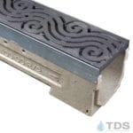 ULMA U100K00M-Argo metal curve water decorative, stone tube | TDS- Trench Drain Systems