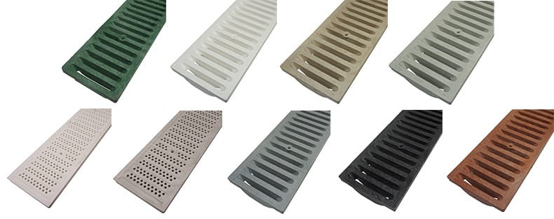 NDS Dura Slope Plastic Grates Slat and Dotted | TDS- Trench Drain Systems