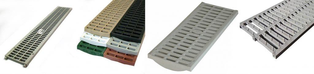 NDS Pro Series Plastic Grates- Gray, Green, Brown, Black, White, Tan | TDS- Trench Drain Systems