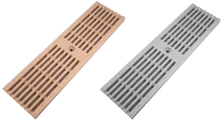 Zurn Plastic Grates- Tan and Light Gray | TDS- Trench Drain Systems