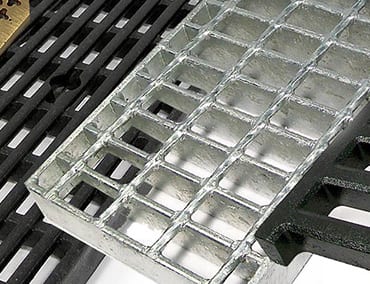 Trench Drain Grating- Silver and black block grid | TDS- Trench Drain Systems