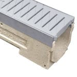 ULMA U100KX Polymer Concrete Channel with Stainless Steel Edging and Polypropylene Grate