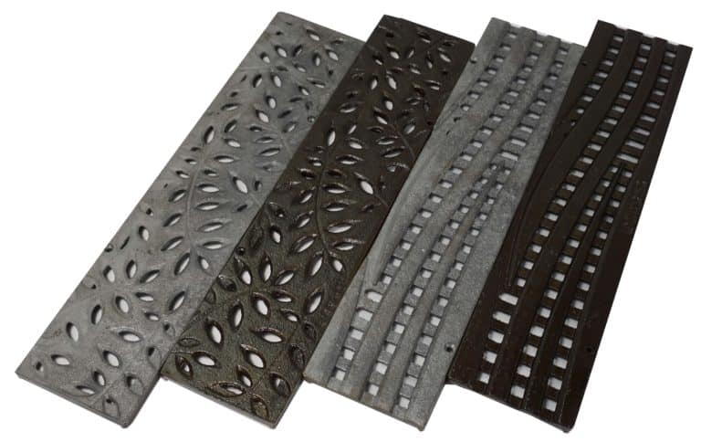 NDS 3 inch cast iron grates Botanical_Wave