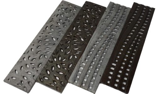 NDS 3 inch cast iron grates Botanical_Wave