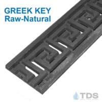 Greek Key Raw Natural Iron Age Grate