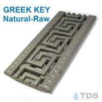Greek Key Natural Raw Iron Age Grate
