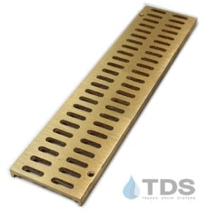Brushed Bronze Slotted Grate