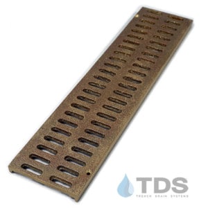 Bronze slotted grate