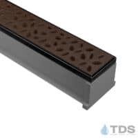 TDS MAX Mini Oil Rubbed edge with Rain Drop Ductile Iron Grate with Baked on Oil Finish