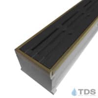 TDS MAX Mini Grey channel Bronze edge with Bars Ductile Iron Grate in Raw