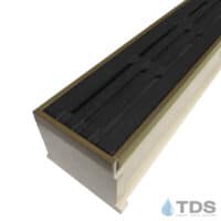 TDS MAX Mini Sand channel Bronze edge with Bars Ductile Iron Grate in Raw